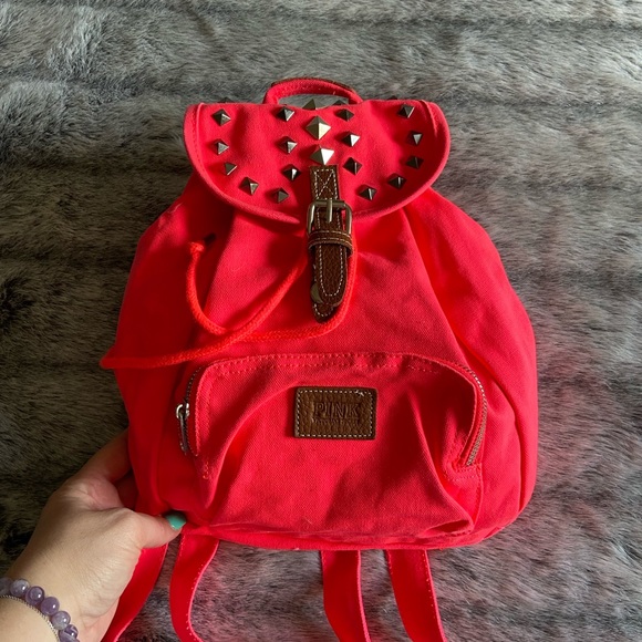 PINK Victoria's Secret Handbags - Victoria’s Secret Pink studded mini backpack